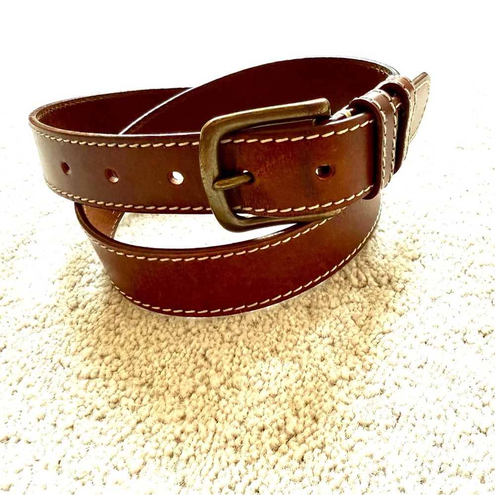 Frank & Oak Men's Brown Leather Belt M